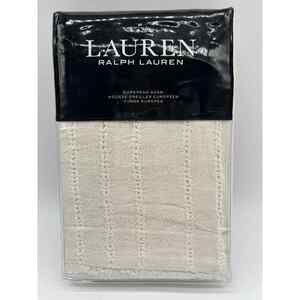Lauren Ralph Lauren Callen EURO SHAM Cream 26" x 26" Open Weave $135 NWT..🛒